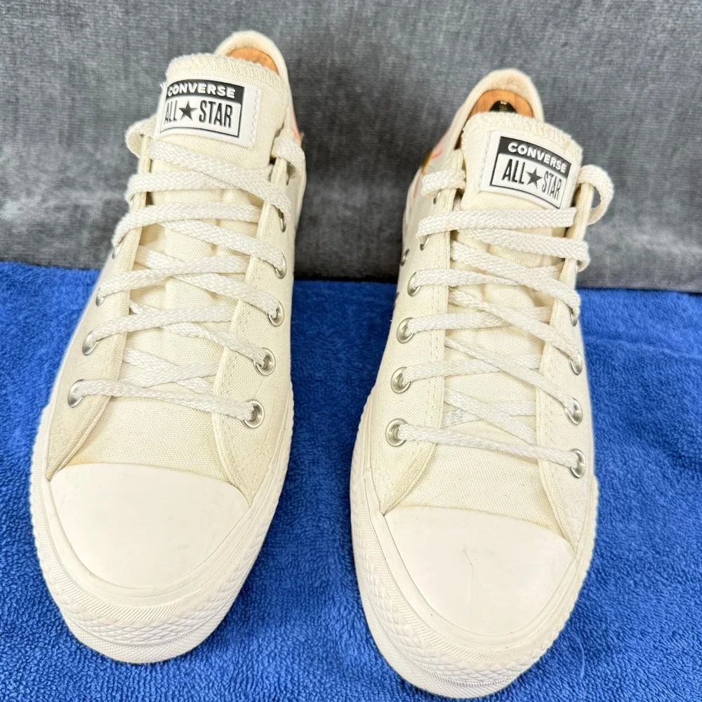 Converse Chuck Taylor All Star Lift Womens 9 Cream Sunrise Rainbow Platform - Picture 12 of 14